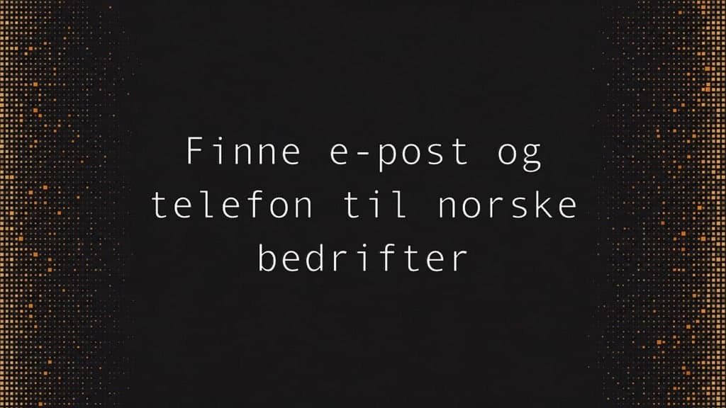 Tittelkort med artikkelens tittel på mørk kullsvart bakgrunn med varme ravfargede prikkefelt langs sidene.